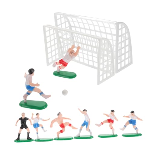 Abaodam 1 Satz Puppenhaus-fußball-Set Sportball-Cupcake-Topper Tortenaufsatz Mit Fußball Tortendekoration Zum Thema Sport Fußball-kucheneinsatz Sport-Cupcake-Topper Für Jungen Plastik von Abaodam