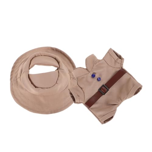 Abaodam 1 Satz Puppenkleidung interaktive Puppen Puppen-Outfit dekoratives Puppendekor wiederverwendbares Puppenkleid Bezauberndes Puppendekor Puppenkostüm Polyester Khaki von Abaodam