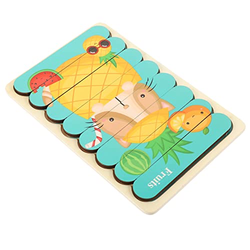 Abaodam 1 Satz Puzzle Für Kinder Babyspielzeug Spielzeug Für Kinder Kinderpuzzle Rätsel Für Kinder Tierische Rätsel Sensorisches Lernspielzeug Rätsel Für Kleinkinder Lernpuzzle Hölzern von Abaodam