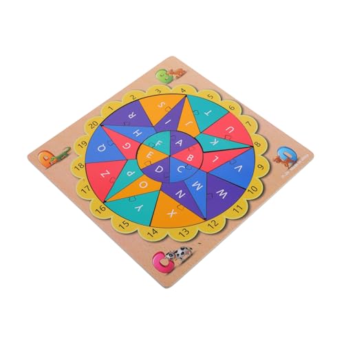 Abaodam 1 Satz Puzzle Passendes Spielzeug Für Vorschulkinder Alphabet-rätsel Englisches Alphabet Lustige Passende Spielzeuge Kleine Rätsel Für Kinder Englisches Passendes Spielzeug Holz von Abaodam