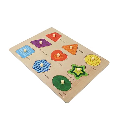 Abaodam 1 Satz Puzzle Rätsel laubsägen für knobeleien für Educational Toys Kinderzimmerdekoration laubsäge holzspielsachen holzsteckpuzzel hölzern Colorful von Abaodam