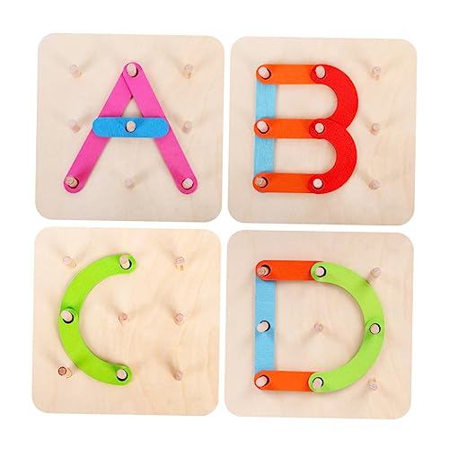 Abaodam 1 Satz Puzzle-Spielzeug kinderzimmerdeko Room Decoration Puzzle für Kinder Kindergeburtstag gastgeschenke Spielzeug für Kinder pädagogisches Blockpuzzle Kinderblöcke Hölzern von Abaodam