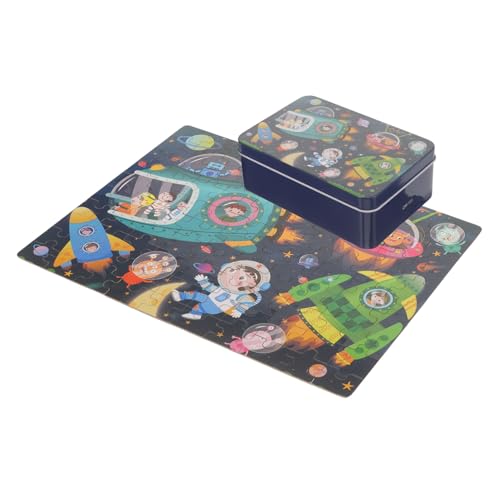 Abaodam 1 Satz Puzzle Vorschulrätsel Weltraumrätsel Für Kleinkinder Pädagogische Weltraumrätsel Kinderspielzeug Bildung Spielzeug Lernspielzeug Weltraum-lernrätsel Passendes Spielzeug Holz von Abaodam