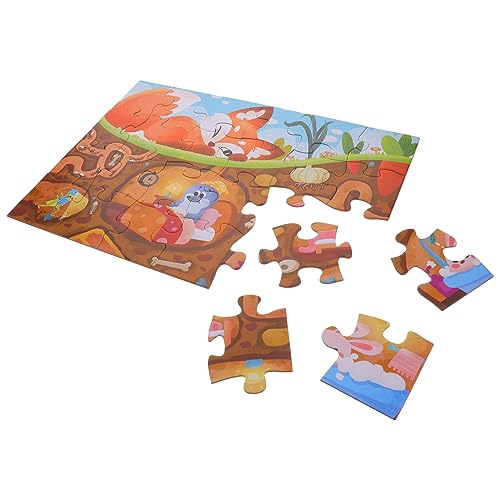 Abaodam 1 Satz Puzzle für kinderbeschäftigung Puzzle Kinderbilderrätsel knobelspiele für Tier Puzzle Kleinkind-Puzzle Kinderpuzzles im Alter von 3-5 Jahren Papier von Abaodam