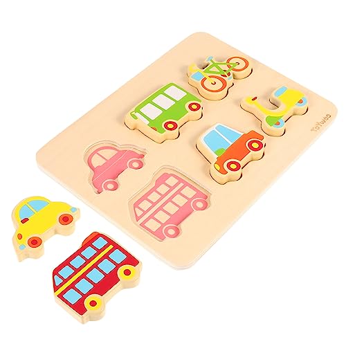 Abaodam 1 Satz Puzzle holzspielzeug lernspielzeug holzrätsel Frühpädagogisches holzpuzzel kindergeschenke interessantes Kinderspielzeug Erkennungsspielzeug hölzern von Abaodam