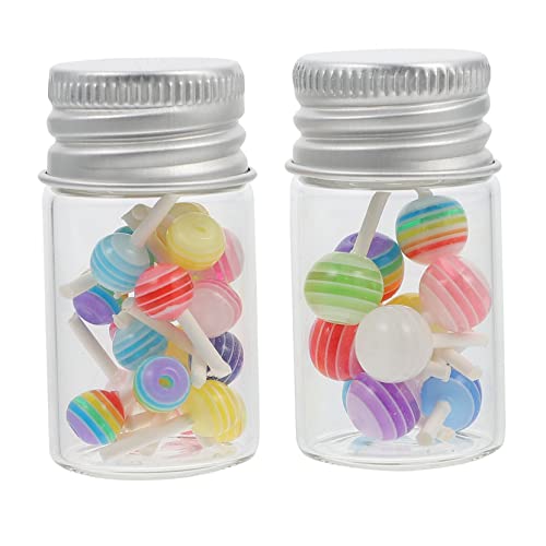 Abaodam 1 Satz Requisiten Schießen Praktische Dekore DIY Liefert Tragbare Verzierungen Miniaturszenendekore Exquisite Lollipop-dekore Mini-lutscher Mini-Lollipop-dekore Glas von Abaodam