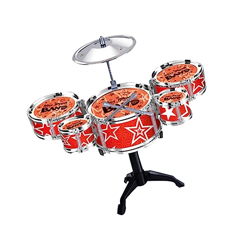 Abaodam 1 Satz Satz Kindertrommelspielzeug Schlagzeug Set Drum Set for Schlagzeug Musikspielzeug Trommel für rot von Abaodam