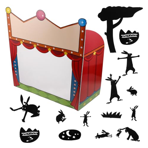 Abaodam 1 Satz Schattenpuppenspielbühne Kindermarktstand Puppentheater Karneval Fotokabine Schattenfiguren Für Kinder Requisiten Für Zirkus-fotoautomaten Puppen Für Kinder Papier von Abaodam