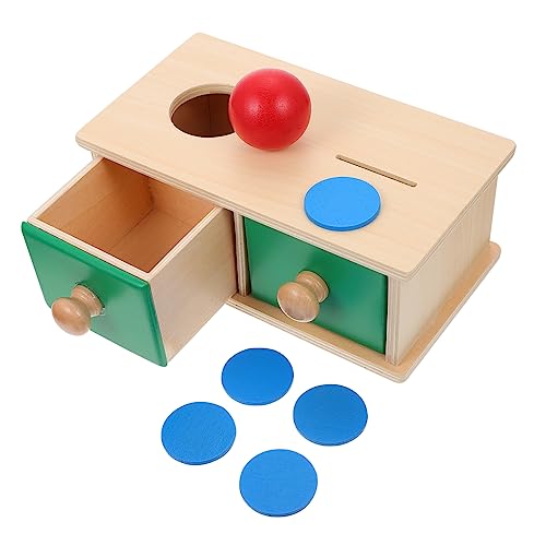 Abaodam 1 Satz Schublade Ziel Box Bauen Stielspielzeug Frühpädagogisches Babyspielzeug Kinderspiele Kinderspielzeug Kleinkindspielzeug Sensorisches Hölzern von Abaodam