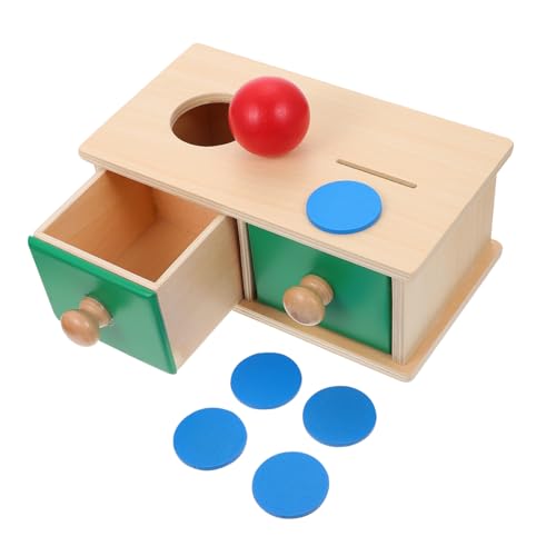 Abaodam 1 Satz Schublade Ziel Box Kinderspielzeug Kleines Kinderspiele Kleinkindspielzeug Stielspielzeug Säuglingsspielzeug Sensorisches Babyspielzeug Hölzern von Abaodam