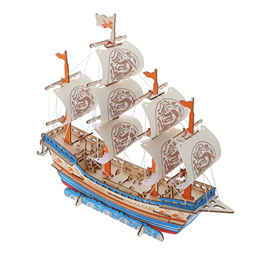 Abaodam 1 Satz Segelmodell heim Segelboot Bootssitze inneneinrichtung Home Decor Puzzles Erwachsene modellschiff holzdeko Modellbausätze Schiffsmodellbausatz aus Holz von Abaodam