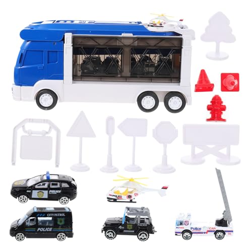 Abaodam 1 Satz Simulation Polizeiauto Spielzeug kinderauto Modell Automodellbausatz kinderzimmerdeko Kinder puppenwagen Spielzeugauto aus Kunststoff Autospielzeug für Kinder Plastik Blue von Abaodam