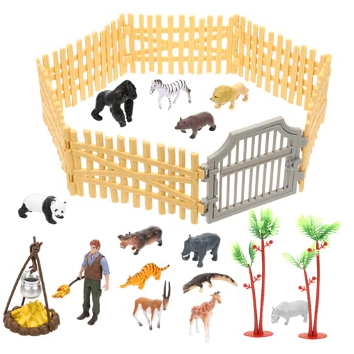 Abaodam 1 Satz Simulations-Farm-Ranch Lernspielzeug Für Bauernhaus-kit Für Miniatur-Bauernhof- Mini-tierfiguren Mini-Bauernhof-bausatz Für Tiere Plastik von Abaodam