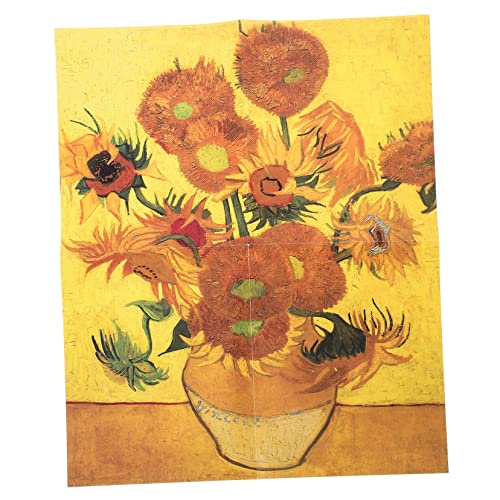 Abaodam 1 Satz Sonnenblumen-Puzzle Bildungsspielzeug Intelligenzspielzeug Kinderrätsel rätsel für Erwachsene rätsel Erwachsene Papierpuzzles für den Haushalt Puzzle-Spielzeug Yellow von Abaodam