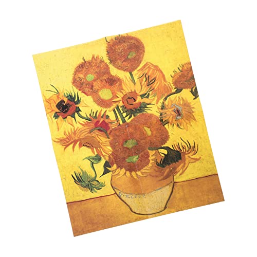 Abaodam 1 Satz Sonnenblumen-Puzzle Puzzle-Matching -Puzzle- Kognitives Für Erwachsener Sonnenblumenrätsel Für Teenager Rätsel Yellow Papier von Abaodam