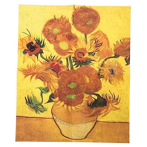 Abaodam 1 Satz Sonnenblumen-Puzzle Sonnenblumenrätsel für Teenager -Puzzle- rätsel für Erwachsene rätsel Erwachsene interaktive Sonnenblumenrätsel Sonnenblumen-Design-Rätsel von Abaodam