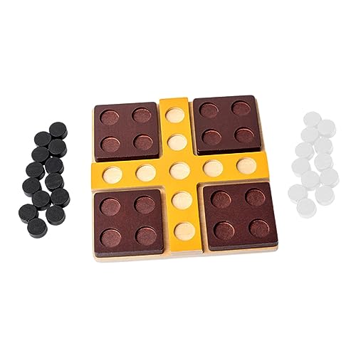 Abaodam 1 Satz Spielbrett Schach Kette Double-Shutter-Spiel tragbar Sequenz Brettspiel Bretter interaktives Board Games brettspiele Schachbrettspiel aus Holz Vier-Gewinnt-Schach von Abaodam