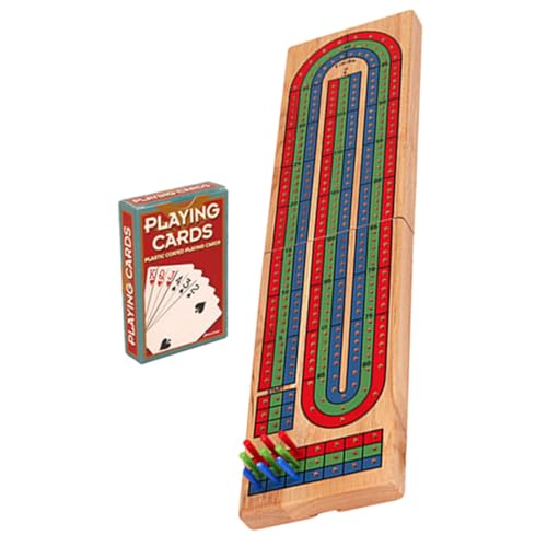 Abaodam 1 Satz Spielbrett aus Holz mitbringspiel Traditionelles Kartenspiel Tisch-Cribbage-Board Krippenbrett für den Tisch Schachbrett lustiges Cribbage-Board Tischspiele hölzern von Abaodam