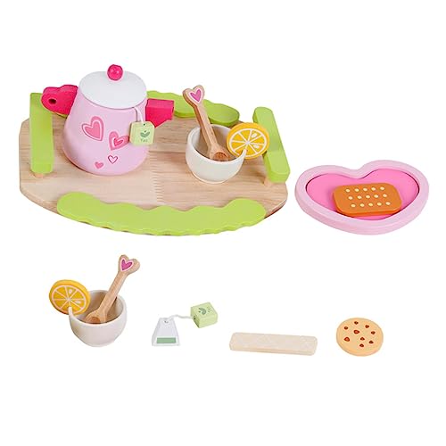 Abaodam 1 Satz Spielhaus Kinderspielzeug Kleinkindspielzeug Kitchen Set for küchenspielzeug für pädagogisches Interaktives hölzern von Abaodam