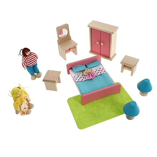 Abaodam 1 Satz Spielhaus interaktives kinderzimmer zubehör für Kinderzimmer Accessoires Toys Schlafzimmer Kinderspielzeug hölzern Green von Abaodam