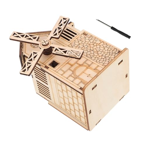 Abaodam 1 Satz Spieluhr aus Holz Musik basteln Heimwerken Rahmen Planke 3 d Puzzle 3 d-Puzzle zabawki stymulujące rozwój playdoo Sets filetiermesser DIY Holzrätsel hölzern Brown von Abaodam