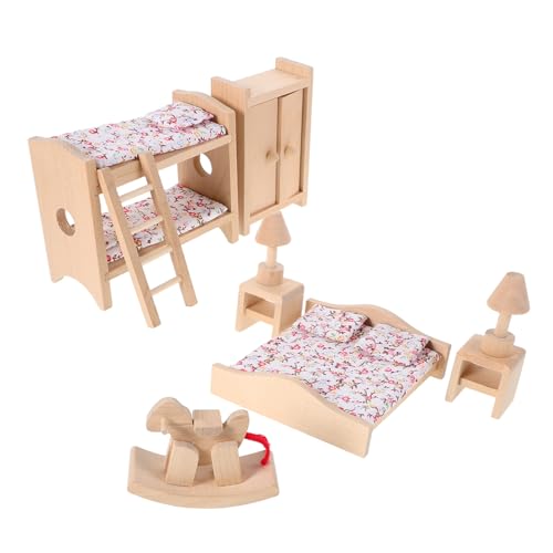 Abaodam 1 Satz Spielzeugset für Mini-Puppenhäuser Teile Aquarium Schekel Hausmöbel Rollenspiel Holzspielzeug Set Mini-Puppenhauszubehör Mini-Hausverzierung Khaki von Abaodam