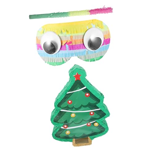 Abaodam 1 Satz Stereo-Piñata weihnachtsdeko spaß tree christmas laufstall weihnachtskranz aufbewahrung Weihnachtsbaumtasche Pinata-Hängedekoration Weihnachtsfeier Piñata Papier von Abaodam