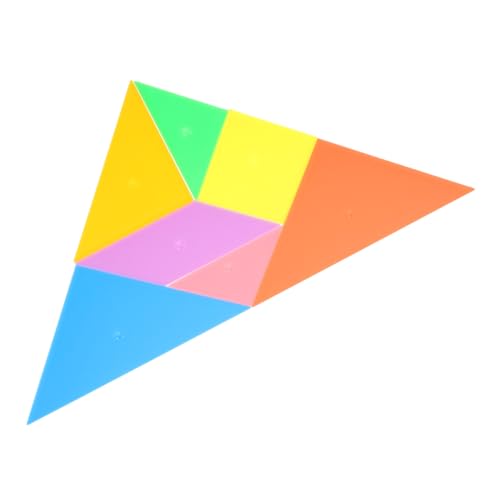 Abaodam 1 Satz Tangram-Spielzeug Mathe-lernangebot Handgefertigte Puzzles Puzzlewürfel Für Kinder Basteln Sie Puzzles Puzzle Formen Farbige Puzzles Kognitive Puzzles Farbige Rätsel Plastik von Abaodam