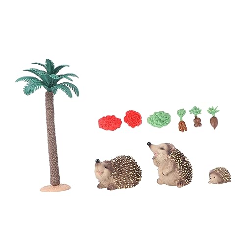 Abaodam 1 Satz Tieranzug Dekoration Kuhfiguren Mini-nutztiere Igel Spielzeug Desktop-Spielzeug Dschungeltierfigur Tierische Verzierung Miniatur-Tier-Ornament Kinderspielzeug Tierwelt PVC von Abaodam