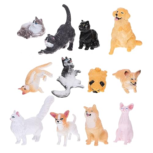 Abaodam 1 Satz Tierfiguren Aus Harz Minifiguren Cartoon-Tier-Ornamente Mini-Tiere Realistische Tierfiguren Realistisches Tierdekor Puppenhaus Miniaturtiere Tierstatue Plastik von Abaodam