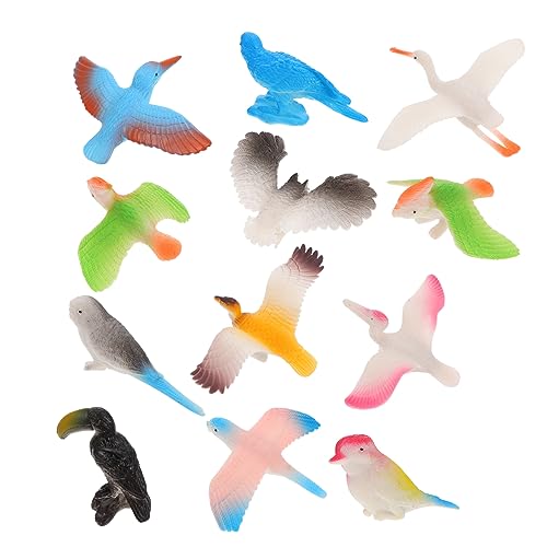 Abaodam 1 Satz Tiermodell Simulation Von Tierspielzeug Mini-vogelfiguren Mikro Vogel-dekor Mini-vogelmodell Mini Niedliche Tierfigur Lernspielzeug Für Kinder Vögel Modell Colorful Plastik von Abaodam