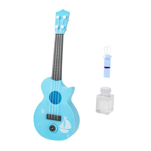 Abaodam 1 Satz Ukulele-Blasen seifenblasenmaschine für Bubble Machine for Kinderblasenmacher Kinderspielzeug Musikspielzeug für elektrisches Blasengebläse Plastik Blue von Abaodam