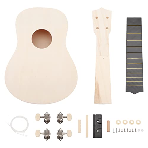 Abaodam 1 Satz Ukulele selber Machen kinderinstrumente musikinstrumente Machen Sie Ihre Ukulele Bastelbedarf zum Selbermachen Ukulele DIY Material Ukulele bausatz selber Bauen Nylon von Abaodam