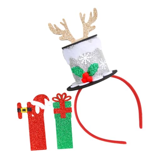 Abaodam 1 Satz Weihnachtsmütze Stirnband Weihnachtliches Stirnband Weihnachtsstirnband Für Party Kopfbedeckung Für Die Weihnachtsfeier Dekorative Weihnachtsstirnbänder Vlies von Abaodam