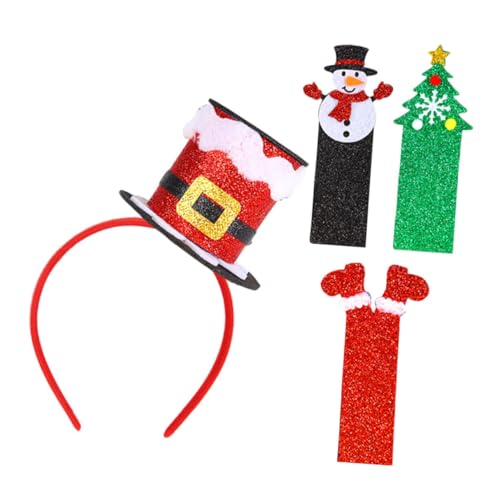 Abaodam 1 Satz Weihnachtsmütze Stirnband Zylinder-stirnband Für Frauen Weihnachtsschmuck Weihnachts-zylinder-stirnband Weihnachtliches Stirnband Weihnachtsdekoration Cosplay-zubehör Vlies von Abaodam