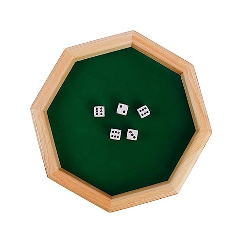 Abaodam 1 Satz Weinkampfspielzeug Unterhaltung für Erwachsene Bar-Würfelspielspielzeug gruppenspiele familienspiele boardgame Trinkspielwürfel Würfelspiel hölzern Green von Abaodam