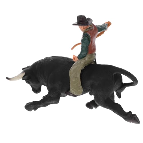 Abaodam 1 Satz Western-Cowboy-stier Cowboyfiguren Cowboy-actionfigur Matador- Für Stierkampffigur Heimdekoration Exquisite Figur Statisches Matador- PVC von Abaodam