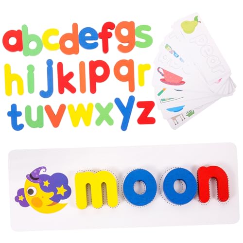 Abaodam 1 Satz Zahlen-Buchstaben-paarung Passendes Spielspielzeug Zahlenzuordnungsspielzeug Buchstabenerkennungsspielzeug Zum Lernen Englischer Wörter Papier Colorful von Abaodam