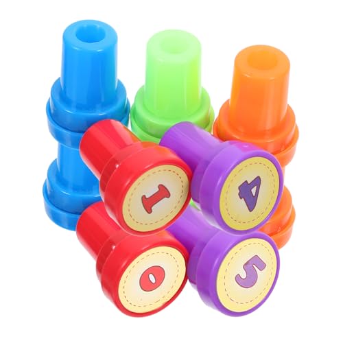 Abaodam 1 Satz Zahlenstempel Spielzeug Spielzeug Spielzeug Für Süße Stempel Tagebuch DIY Stempel Bezaubernde Stempel Zahlenstempel Sets Für Stempel Belohnungen Stempel von Abaodam