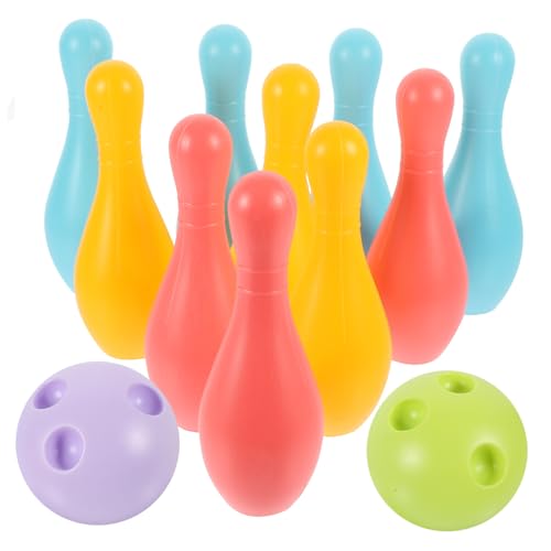 Abaodam 1 Satz bowlen Plastikspielzeug Bowling geschirrset Bowling-Pins Kleinkindspielzeug Indoor- für Indoor- für Kleinkinder von Abaodam