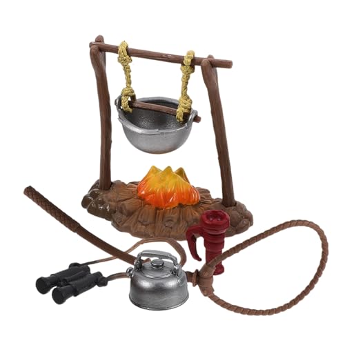 Abaodam 1 Satz für Überlebensausrüstung Outdoor Camping Lagerfeuer für den Strand Solar- Miniatur-Campingmodelle Plastik von Abaodam