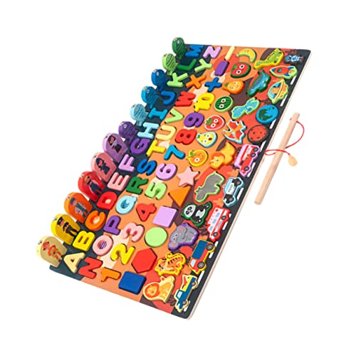 Abaodam 1 Satz kinderpuzzle Pädagogisches Puzzle Toys Kleinkinder laubsägen für praktisches Puzzle Intelligenzentwicklungsrätsel hölzern Colorful von Abaodam