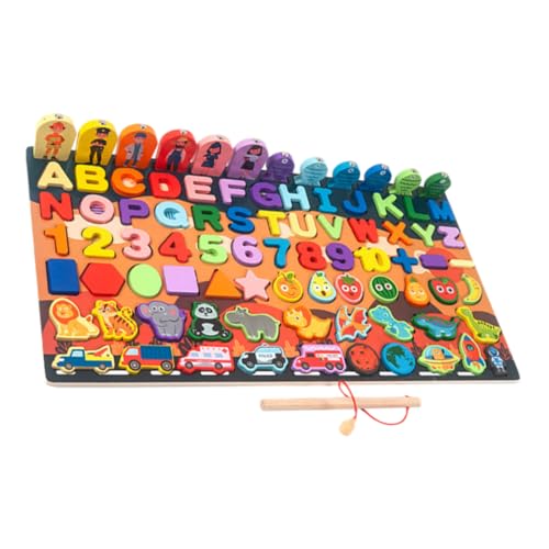 Abaodam 1 Satz kinderpuzzle Pädagogisches Puzzle rätsel Lernspielzeug für Kleinkinder Kinderspielzeug für die frühe Bildung von Kindern hölzern Colorful von Abaodam