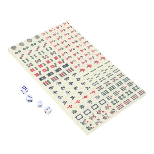 Abaodam 1 Satz tragbares Mahjong automatische Mahjong-Maschine Mini-Reise-Mahjong-Kit Mahjong brettspiel majhong brettspiel Schachbrett Reisespiel-Requisiten Zubehör für Mahjong-Spiele Abs von Abaodam