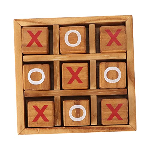 Abaodam 1 Satz xo Schach Kinder Puzzle rätselbuch Kinder familienspiele Kinder Spielzeug strategiespiele Tick Wassertischspielzeug Kinder dekor Klassische Brettspiele Zehenspiel hölzern von Abaodam