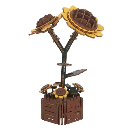 Abaodam 1 Set 3D-Holz-blumenpuzzle – DIY 3D-Holz-Sonnenblumen-Puzzle, Zusammengebautes Bonsai-bastel-Desktop-dekor für Wohnzimmer Und Schlafzimmer Abaodam 1 Set 3D-Holz-blumenpuzzle – DIY 3D-Holz-Sonnenblumen-Puzzle, Zusammengebautes Bonsai-bastel-Desktop-dekor für Wohnzimmer Und Schlafzimmer von Abaodam