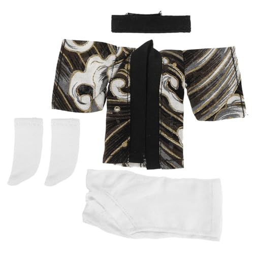 Abaodam 1 Set Babykleidung Kimono Set Plüschpuppenanzug Wiederverwendbares Puppenkostüm Anziehpuppenversorgung Ausgestopfte Puppenkleidung Japanisches Puppenkleid Babyzubehör von Abaodam