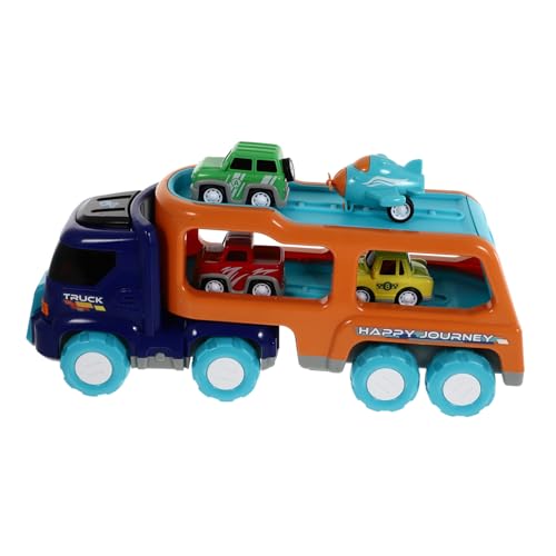 Abaodam 1 Set Baufahrzeug Für Kleinkinder Auto Kinderspielzeug LKW Abschleppwagen Spielzeugautos Spielzeugautos Schiebeauto Rückziehauto Lernspielzeug Blauer Kunststoff von Abaodam