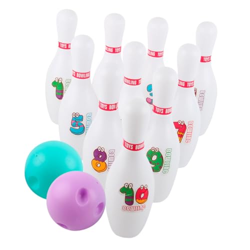 Abaodam 1 Set Bowling Kinderspielzeug Outdoor Sportspielzeug Geburtstagsgeschenk Bowling Set Für Bowling Toss Sportspielzeug Bowling Bowlingkugeln Pp von Abaodam