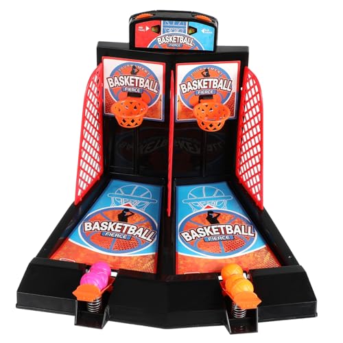 Abaodam 1 Set Brettspiel Schieß Basketball Basketbälle Mini Korb Ball Mini Basketball Sportspielzeug Kinderspielzeug Desktop Spiel Basketballspiel Kunststoff von Abaodam